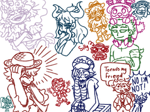 Collection Of One Piece Doodles From A While Ago