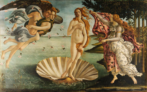 spiritsdancinginthenight: Various renditions of The Birth of Venus.(Sandro Botticelli, Alexandre Cab