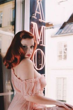 Martysimone:  Hotel Amour By Eve Saint-Ramon | Fifi Chachnil Nightdress | Model Maud‘amour