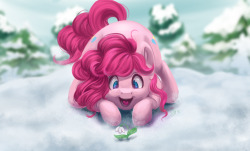 mlpfim-fanart:Pinkie. Winter. Snowdrop! by