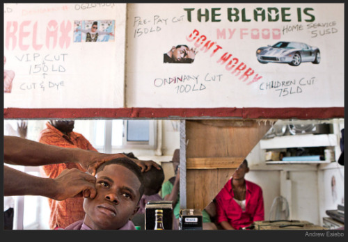 globalsnapthoughts: West Africa, as Seen From Its Barber Shops  “The barbershop is an int