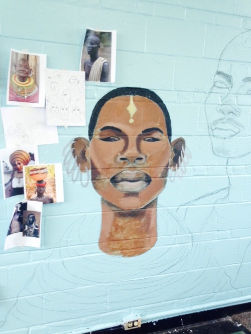 unisexgvt:  Making progress 🎨 #myfirstmural