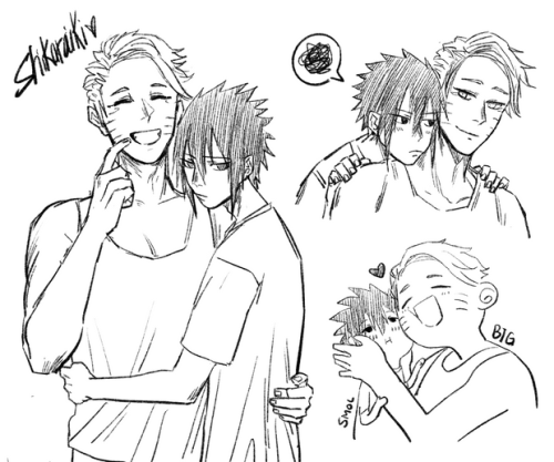 Fun doodles from the Biker!AU (where Naruto is the older one)Comic pt 1 / pt 2also&hellip;. ther