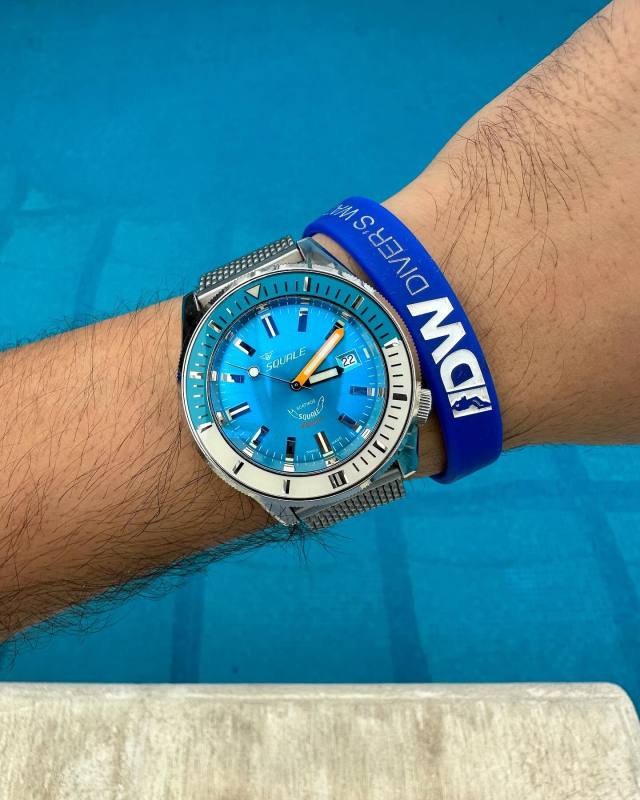 Instagram Repost 

 imawatchfreak 

 🦈 prettiest Squale ever made, before their limited edition madness ••• SqualeMatic 60 atmos dive watch•••••#squale #squalematic #squale60atmos #squalewatches #60atmos #swissmade #diver #diverswatch #diverswatches #cressisub #wristie #instawatch #dailywatch #relojesespeciales #wristcheck [ #squalewatch #monsoonalgear #divewatch #toolwatch #watch ]