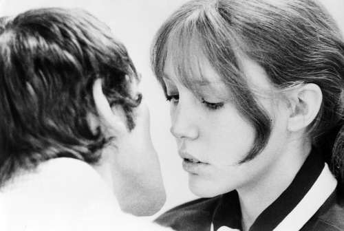 Terence Stamp and Anne Wiazemsky in Teorema, by Pier Paolo Pasolini, 1968.