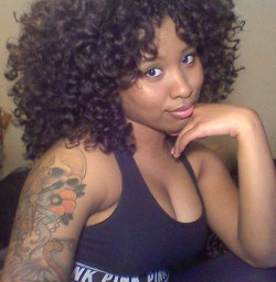 lovealissuhh:  i haven’t taken pics with my natural hair out in awhile, so i got a little carried away