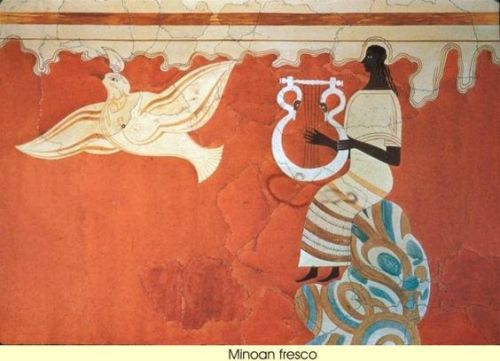 tamedkite: Minoan frescoes, 1500 BC (bronze age)