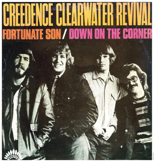 CCR, cover of Fortunate Son 7&quot; single 1969