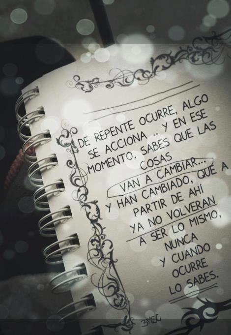 fayan2012:  Y por mucho que te esfuerces ya nunca volverás a sentir lo mismo, ya nunca tendrás la sensación de estar a tres metros sobre el cielo. 