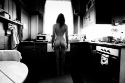 Wyoh:  Photophagous:  Natural Light, Black And White, Wide Angle With Kitchen Bunslove