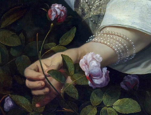 Paintings in detail ღ Pink roses