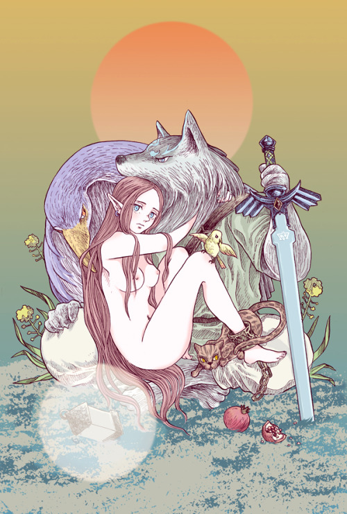 nekoshige:「姫と獣と森のなか」/「木綿」の作品 [pixiv] #pixitail