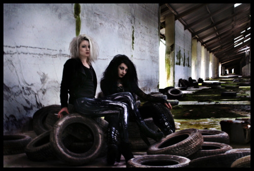 gothicle: Another of me and Morgan Kimber from the Industrial set. Shot taken my Dale Bailey. My ow