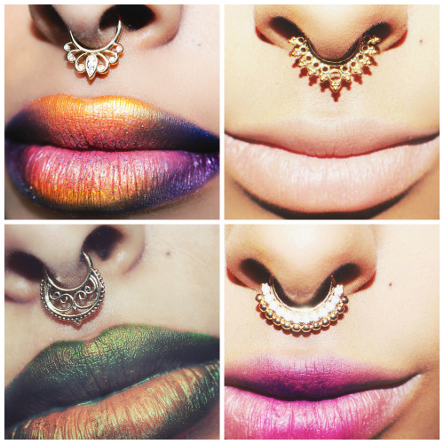 ethnic-luxe:  traditional indian septum rings adult photos