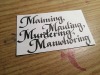 theshitpostcalligrapher:manywinged:always keep in mind the 4 Ms (maiming mauling murdering and manwhoring)you got it jame