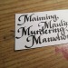 theshitpostcalligrapher:manywinged:always keep in mind the 4 Ms (maiming mauling murdering and manwhoring)you got it jame