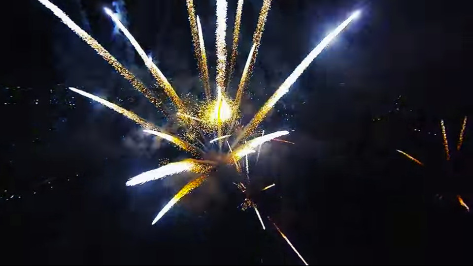 nationaljournal:  This video of a drone flying through fireworks was super gorgeous