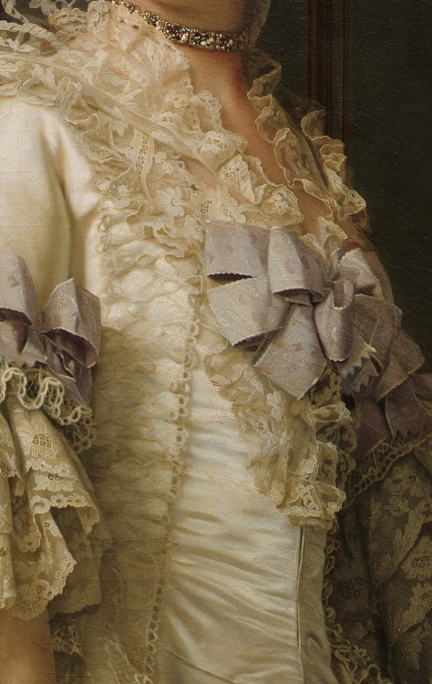 detournementsmineurs:“The Queen Dowager Juliane Marie” (detail) by Vigilius Eriksen, 1776.