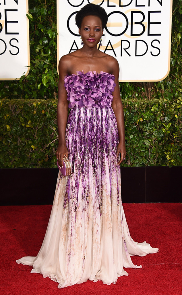 kendallbaylor:  Lupita Nyong’o at the Golden Globes 2015 in Giambattista Valli