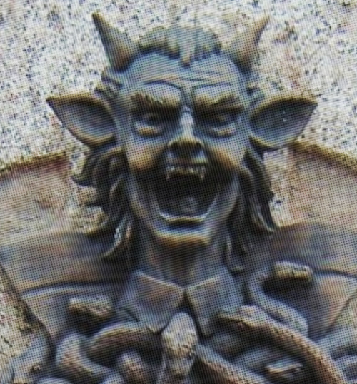 Phantom Manor Plaque detail…Better a devil you know than an angel you don’t! Instagram