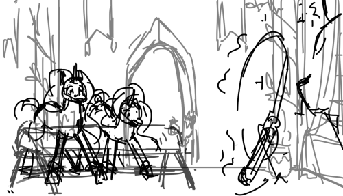 Sketches and version without text for pigolica.tumblr.com/post/141615667152/princess-cel
