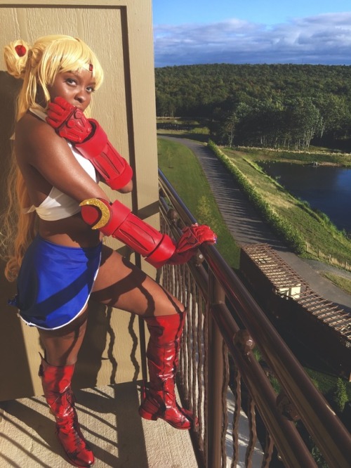 My swimsuit Sailor Cammy Mashup cosplay. Made this entire thing in like 3 hours literally at Colossa