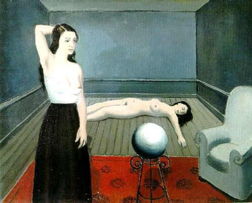 madivinecomedie: Paul Delvaux. La boule