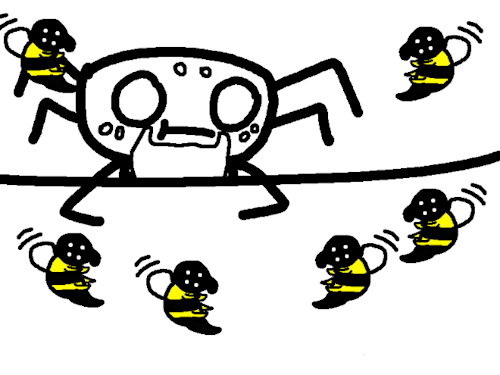 Webber Hanging Out With Bees