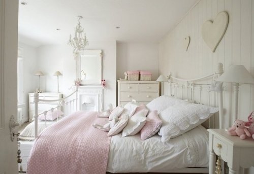 Porn delicateheartt:  white & pink bedroom photos