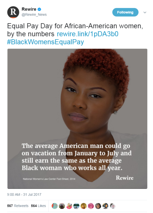 “Equal Pay Day for African-American women, by the numbers http://rewire.link/1pDA3b0  #BlackWomensEq