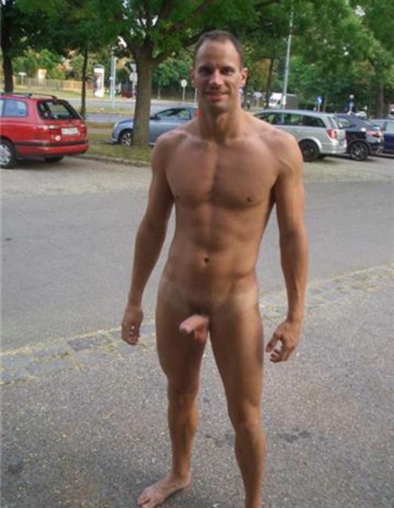 Naked man public nude