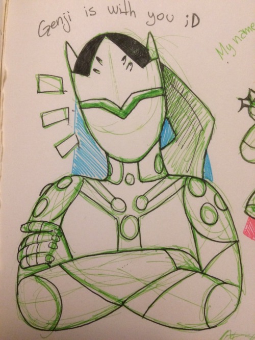 Genji doodles from twitter