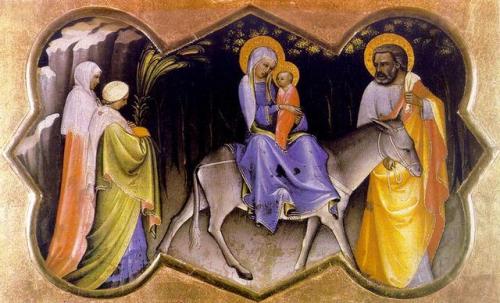 The Flight into Egypt, Lorenzo Monaco, 1405