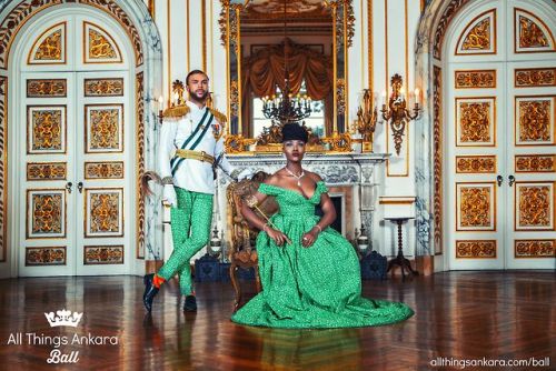 All Things Ankara Ball, 2015 campaign, “Nigerian Renaissance.” Featuring Jessica Chibueze and Jidenn