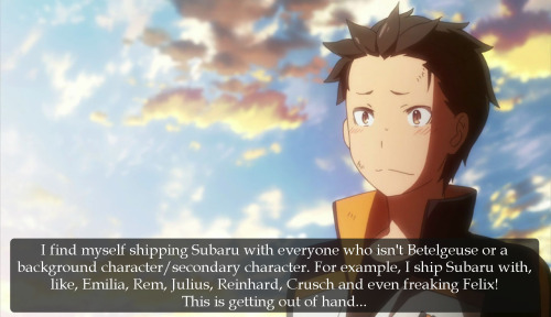 rightinthecrystalfeelsI find myself shipping Subaru with everyone who isn’t Betelgeuse or a ba