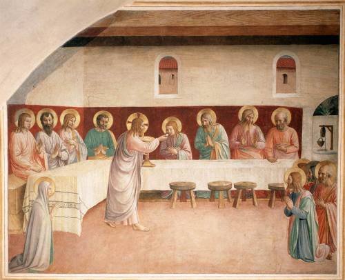 Institution of the Eucharist, 1442, Fra AngelicoMedium: fresco,wallwww.wikiart.org/en/fra-an