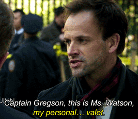 crazyfuzzyedges:Elementary Meme || Appellation (1/?)↳ Sherlock introducing Joan