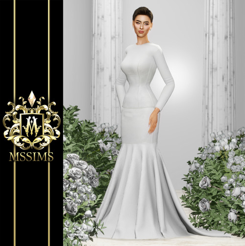 PANISARA GOWN FOR THE SIMS 4ACCESS TO EXCLUSIVE CC ON MSSIMS4 PATREONDOWNLOAD ON MSSIMS PATREONDOWNL