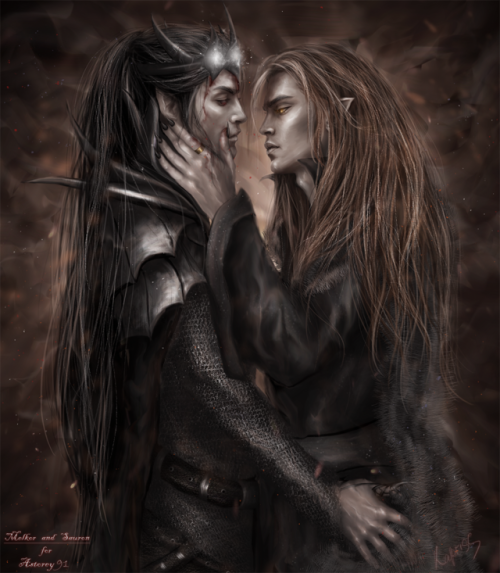 kapriss-art - Melkor and SauronOrdered by...