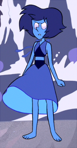So upon waking up I started thinking about how Lapis Lazuli is pretty much completely a very deep blue colorbut the actual stone lapis lazuli often has streaks and flecks of white or yellow.  In fact, lapis lazuli seems to be pretty rarely 100% blue.