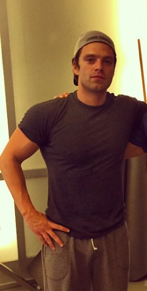 Porn photo stanbuckybarnes:  Sebastian Stan+gym  