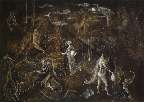 akiresregdor:animus-inviolabilis:The Garden of Paracelsus1957Leonora Carrington