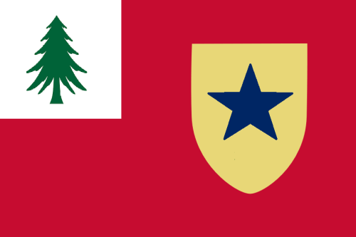 Redesigned all the flags of New England around the idea of them being defaced New England Flags, muc