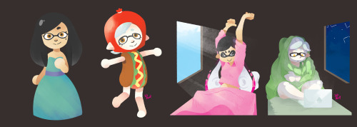 agentis-zephirum: 3drod: Every single Splatfest piece I made. Shame this tradition has come to an en