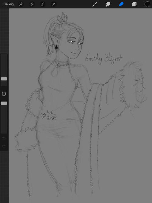 Realized I Havent Posted Art In Over A Month So Heres An Amity Sketch I Did Instead Of Sleeping Last