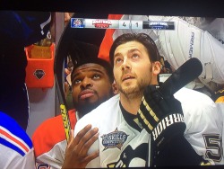 nhlperrie:  Letang is sitting on Subban.