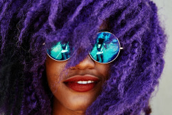 myafroblues:  dinophotog:  PurPle PeoPle.. Impromptu shoot with the homie  @Hippiechiklifestyle.tumblr.com on Venice Beach.  Person in Front of the Camera: Mel (IG: @melanesia_) Person Behind the Camera: Cendino Teme (IG: dino_teme)   💜 