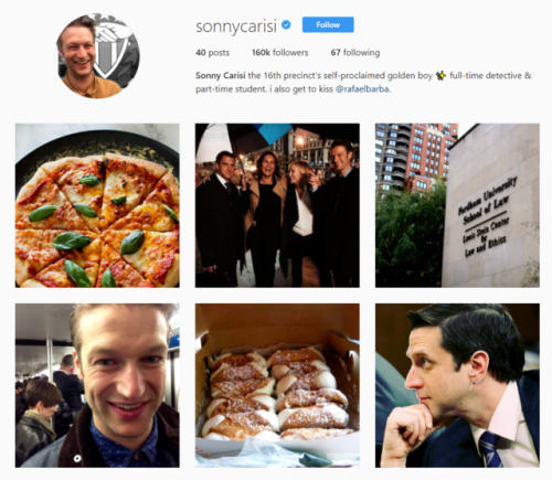 rvmi: svu characters instagram aesthetics ╳ dominick “sonny” carisi jr.