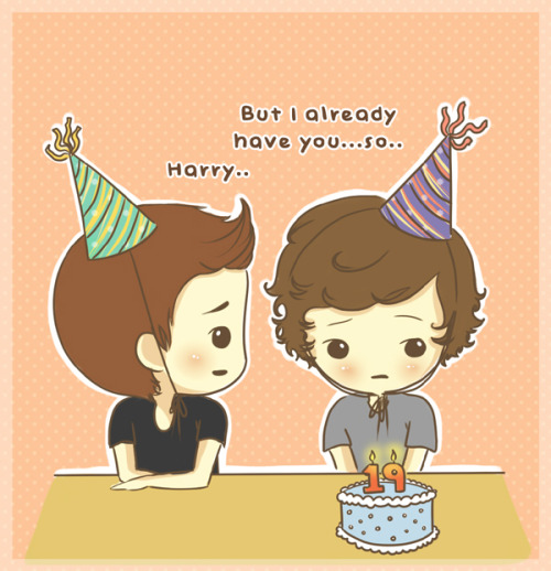 jaesama:Happy Birthday ya big cupcake.*note: If one of you anti-Larry shippers comment on this, I wi