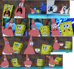 Spongebob and Patrick in &ldquo;Don&rsquo;t Look Now&rdquo;